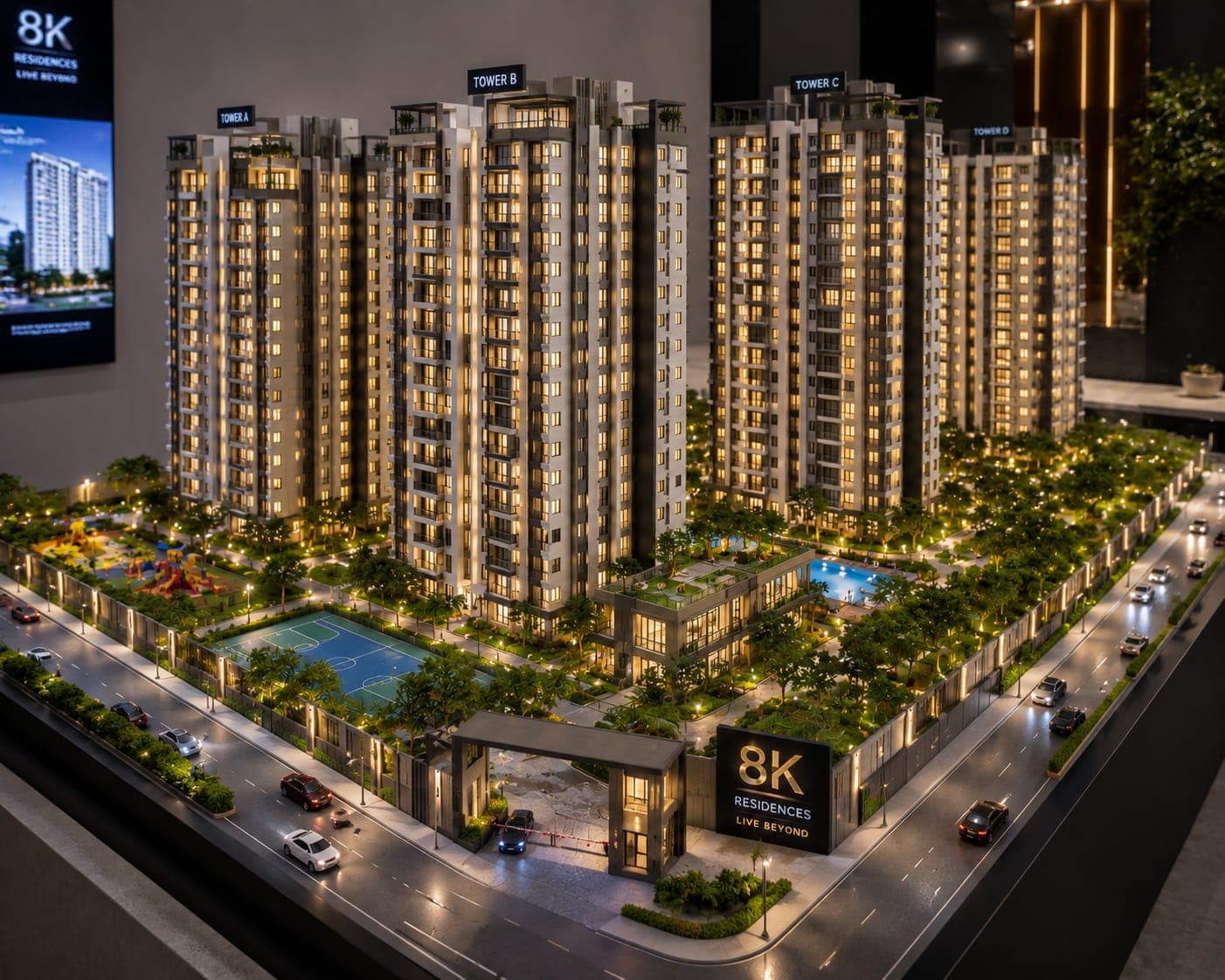 Commercial Precinct scale model